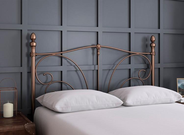 Gladstone headboard brushed rose gold